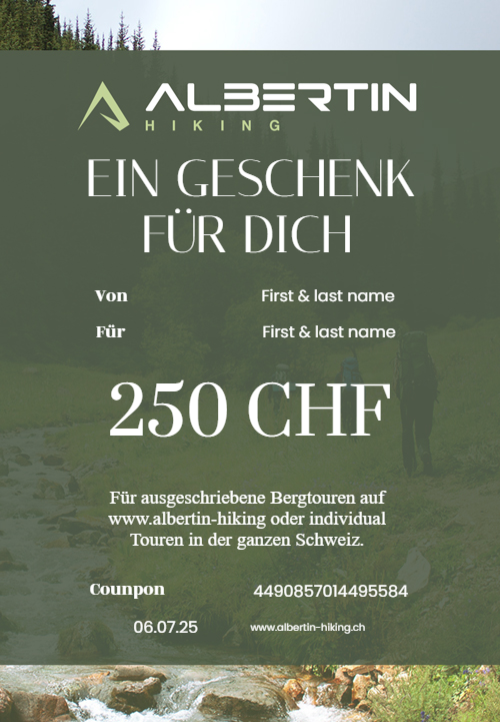 Albertin Hiking Gutschein Hoch